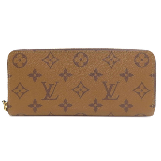 LOUIS VUITTON Long Wallet Purse M82336 Monogram reverse Brown Portefeuille Clemence