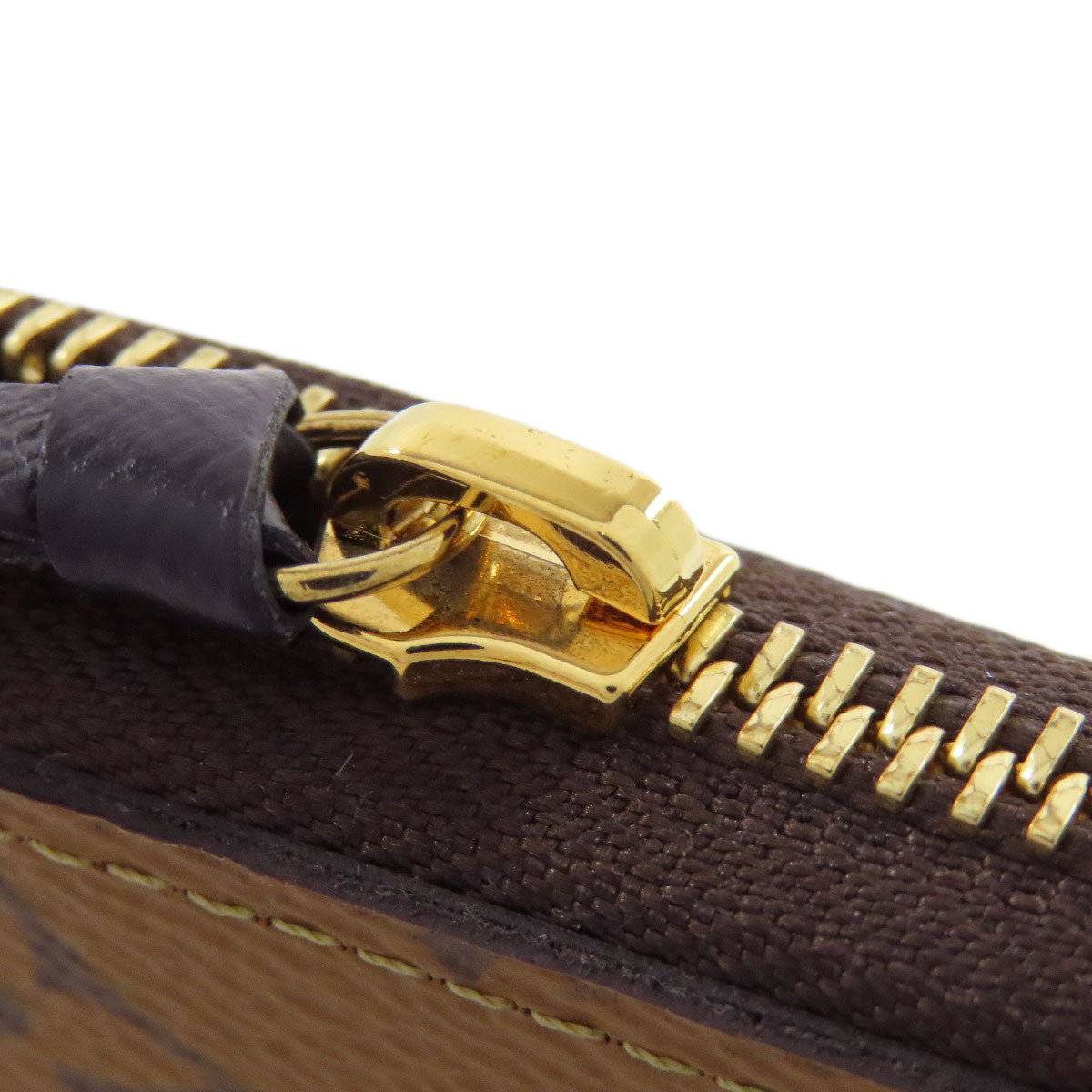 LOUIS VUITTON Long Wallet Purse M82336 Monogram reverse Brown Portefeuille Clemence