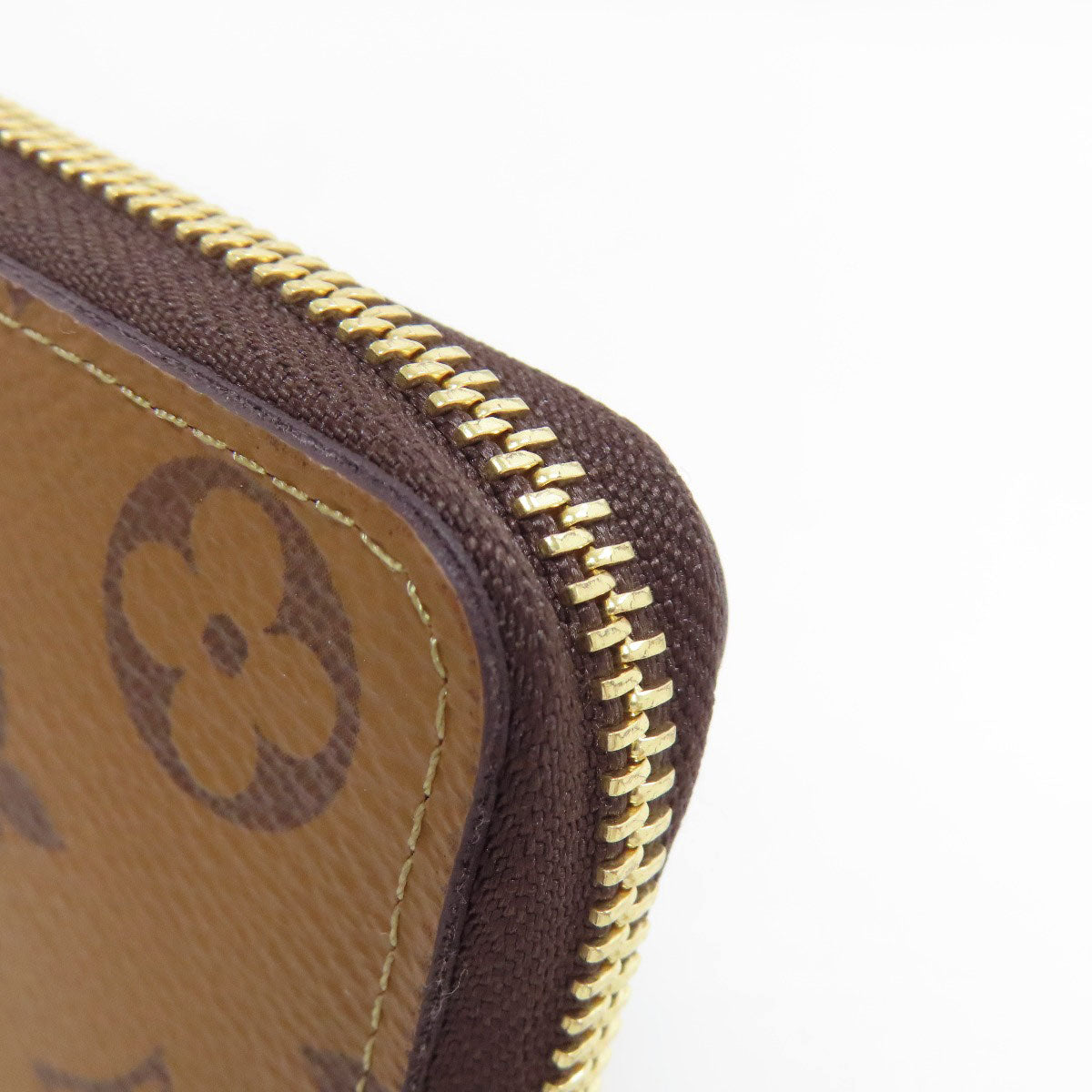 LOUIS VUITTON Long Wallet Purse M82336 Monogram reverse Brown Portefeuille Clemence