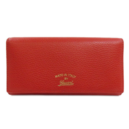 GUCCI Long Wallet Purse 354498 leather Red Swing