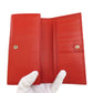 GUCCI Long Wallet Purse 354498 leather Red Swing