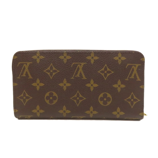 LOUIS VUITTON Long Wallet Purse M41896 Monogram canvas Brown Zippy wallet