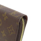 LOUIS VUITTON Long Wallet Purse M42616 Monogram canvas Brown Zippy wallet