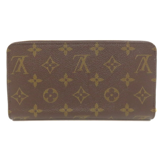 LOUIS VUITTON Long Wallet Purse M42616 Monogram canvas Brown Zippy wallet