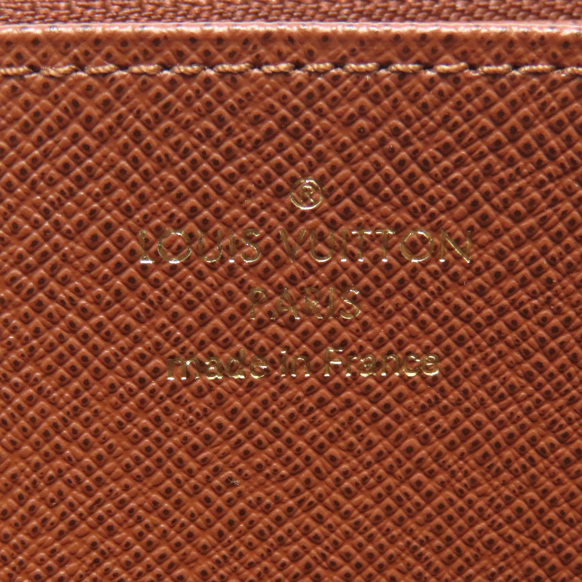 LOUIS VUITTON Long Wallet Purse M42616 Monogram canvas Brown Zippy wallet