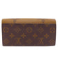 LOUIS VUITTON Long Wallet Purse M80726 Monogram reverse Brown Portefeuille Sara