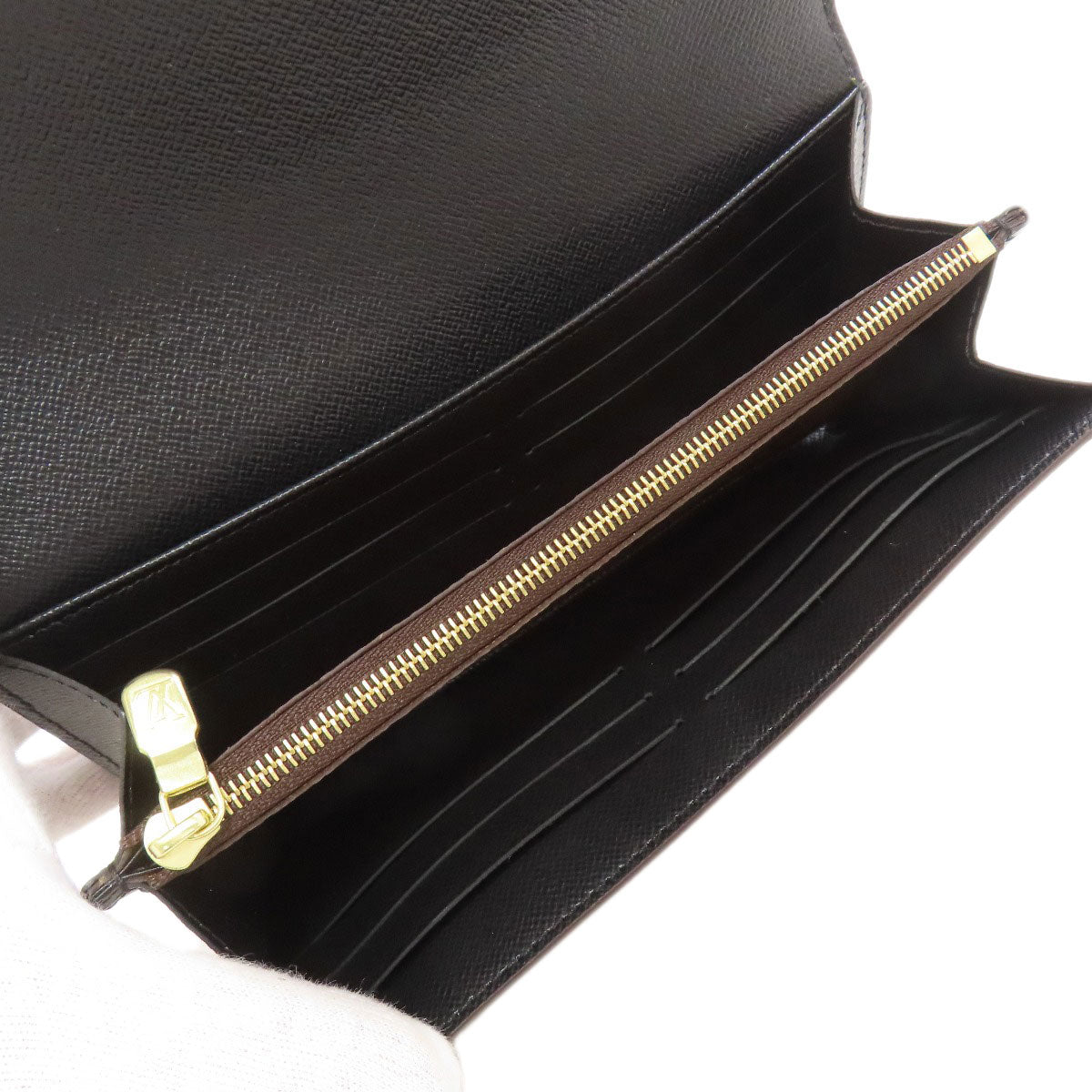 LOUIS VUITTON Long Wallet Purse M80726 Monogram reverse Brown Portefeuille Sara
