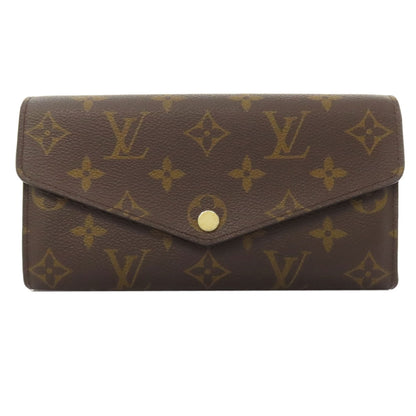 LOUIS VUITTON Long Wallet Purse M62236 Monogram canvas Brown Portefeuille Sara
