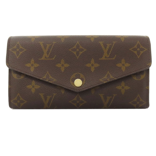 LOUIS VUITTON Long Wallet Purse M62236 Monogram canvas Brown Portefeuille Sara
