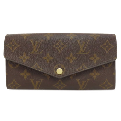 LOUIS VUITTON Long Wallet Purse M62234 Monogram canvas Brown Portefeuille Sara