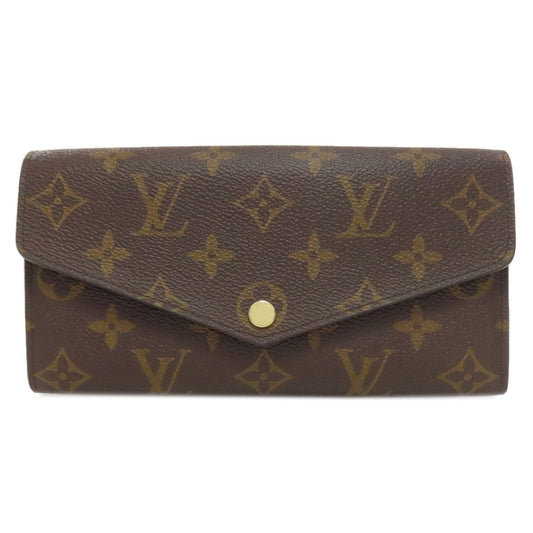 LOUIS VUITTON Long Wallet Purse M62234 Monogram canvas Brown Portefeuille Sara