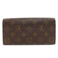 LOUIS VUITTON Long Wallet Purse M62234 Monogram canvas Brown Portefeuille Sara