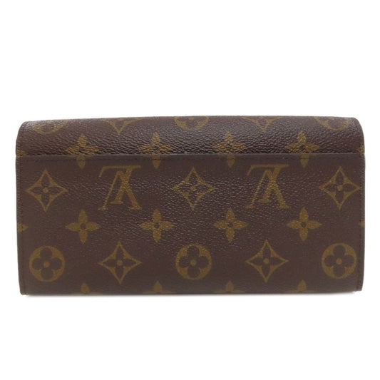 LOUIS VUITTON Long Wallet Purse M62234 Monogram canvas Brown Portefeuille Sara