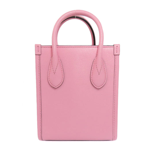 GUCCI Handbag 671623 Calfskin pink Bananya collaboration 2WAY