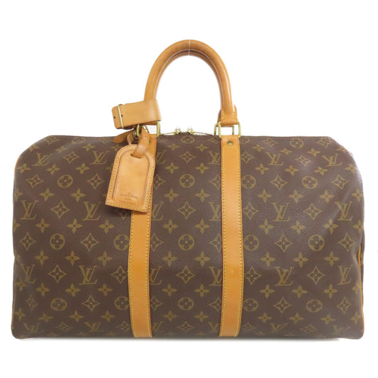 LOUIS VUITTON Boston Duffel bag M41428 Monogram canvas Brown Keepall 45