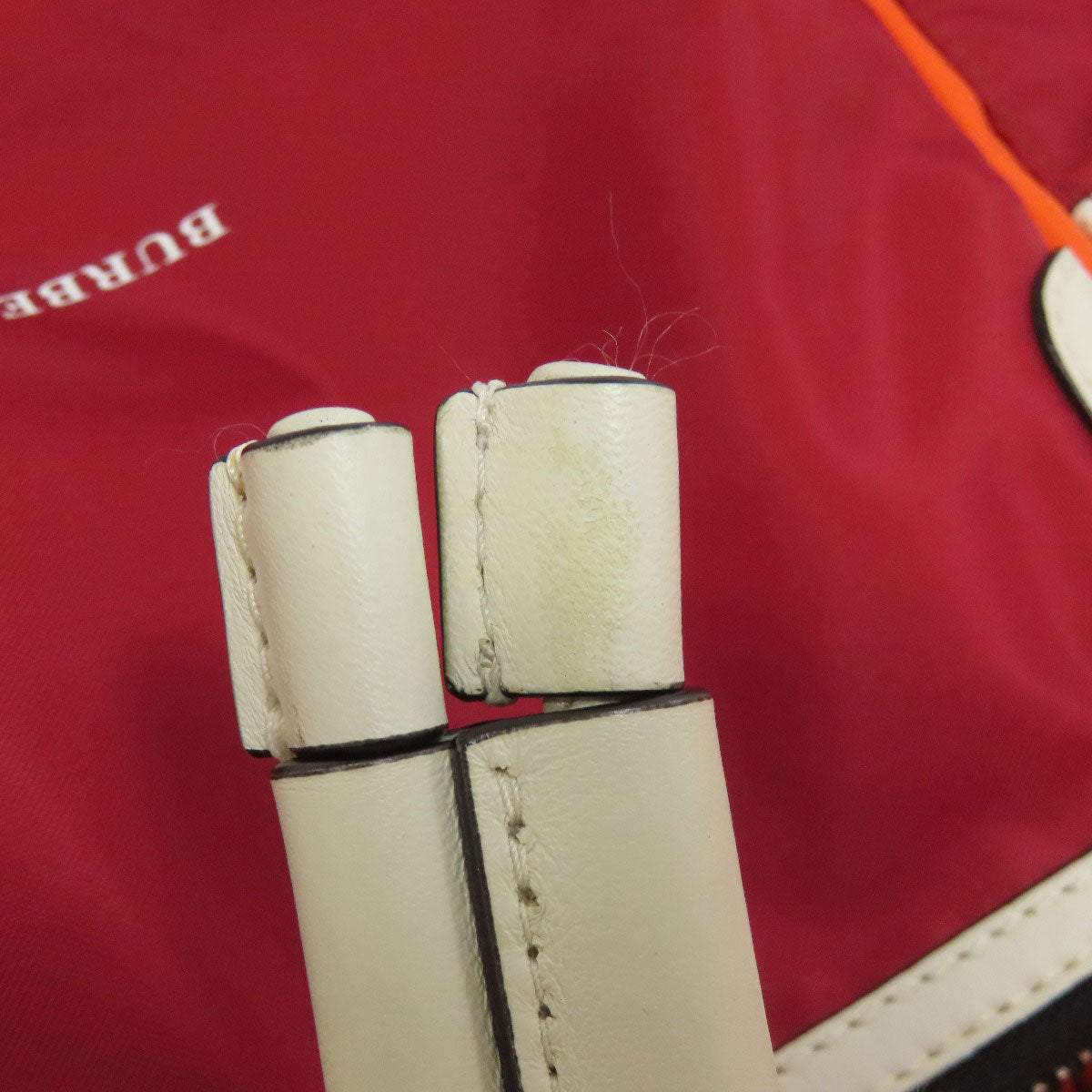 BURBERRY Backpack Nylon Orange Nova Check