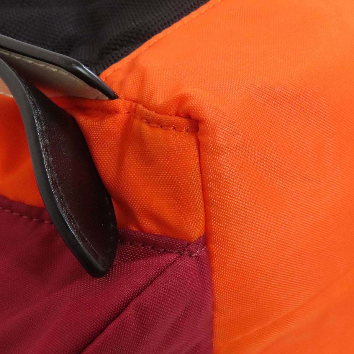 BURBERRY Backpack Nylon Orange Nova Check