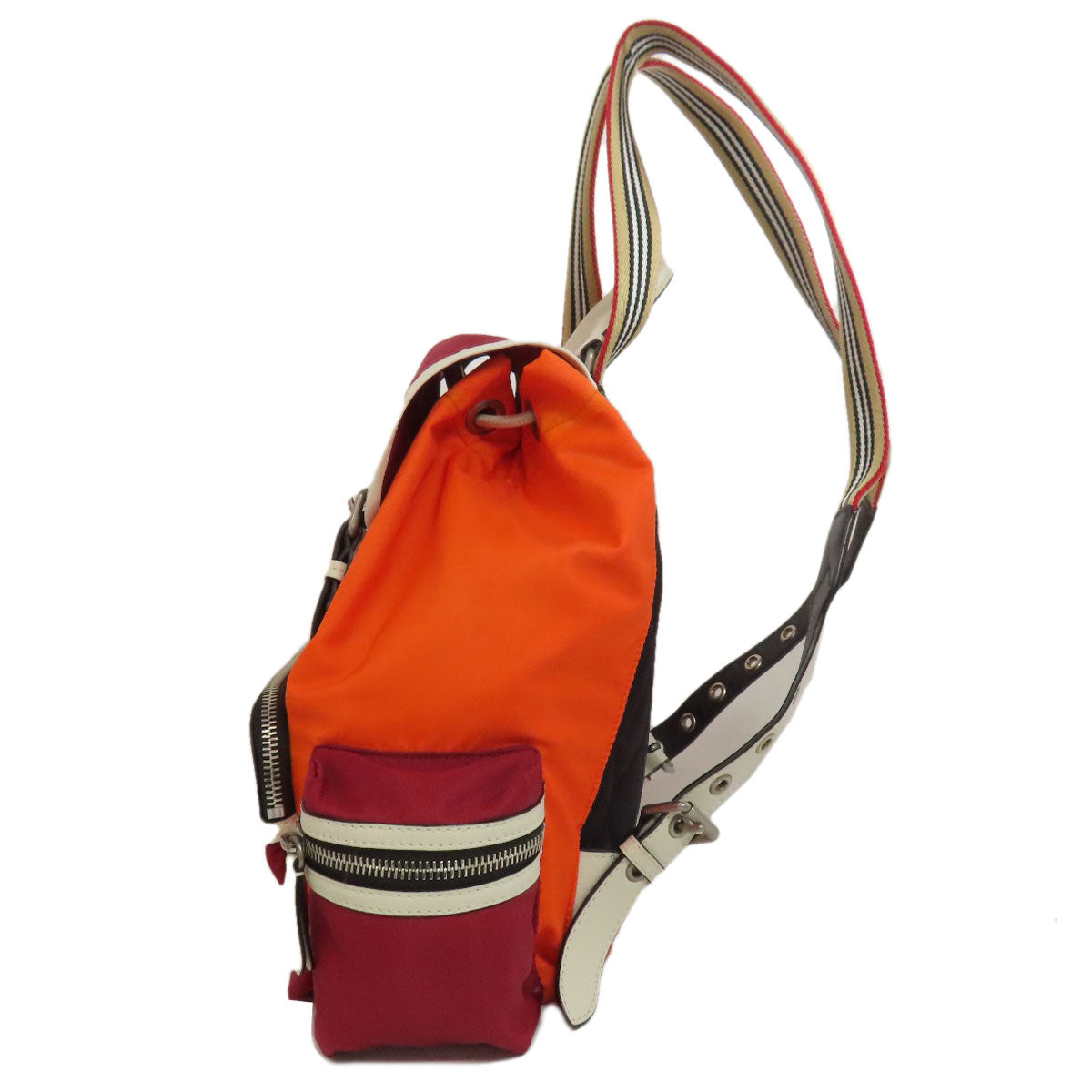 BURBERRY Backpack Nylon Orange Nova Check