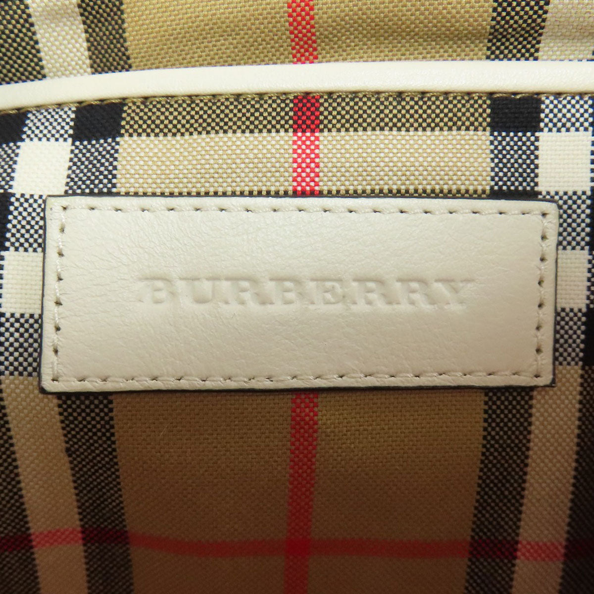 BURBERRY Backpack Nylon Orange Nova Check