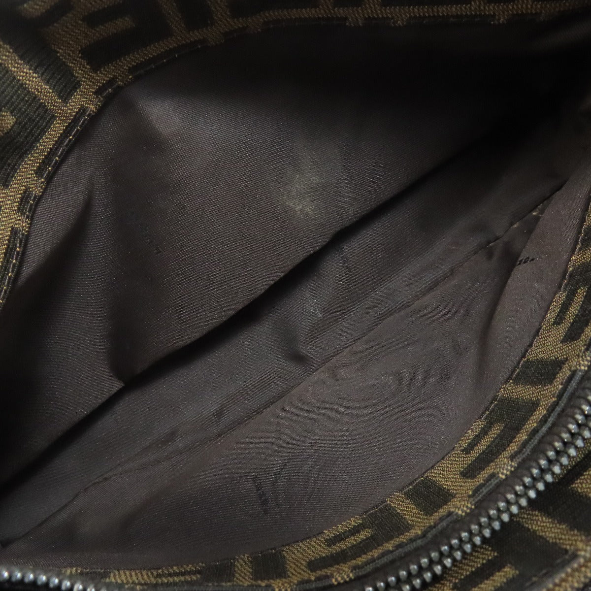 FENDI Shoulder Bag canvas Brown Mamma Bucket