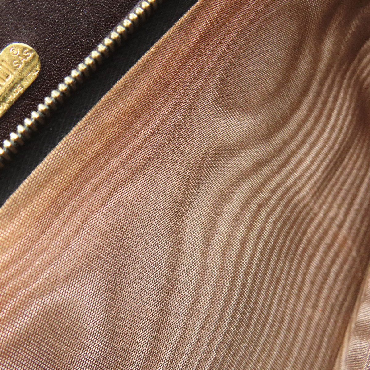 FENDI Handbag canvas Brown Zucca Pattern