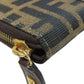 FENDI Handbag canvas Brown Zucca Pattern