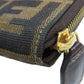 FENDI Handbag canvas Brown Zucca Pattern