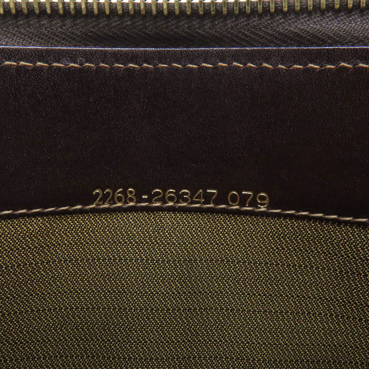 FENDI Handbag canvas Brown Zucca Pattern