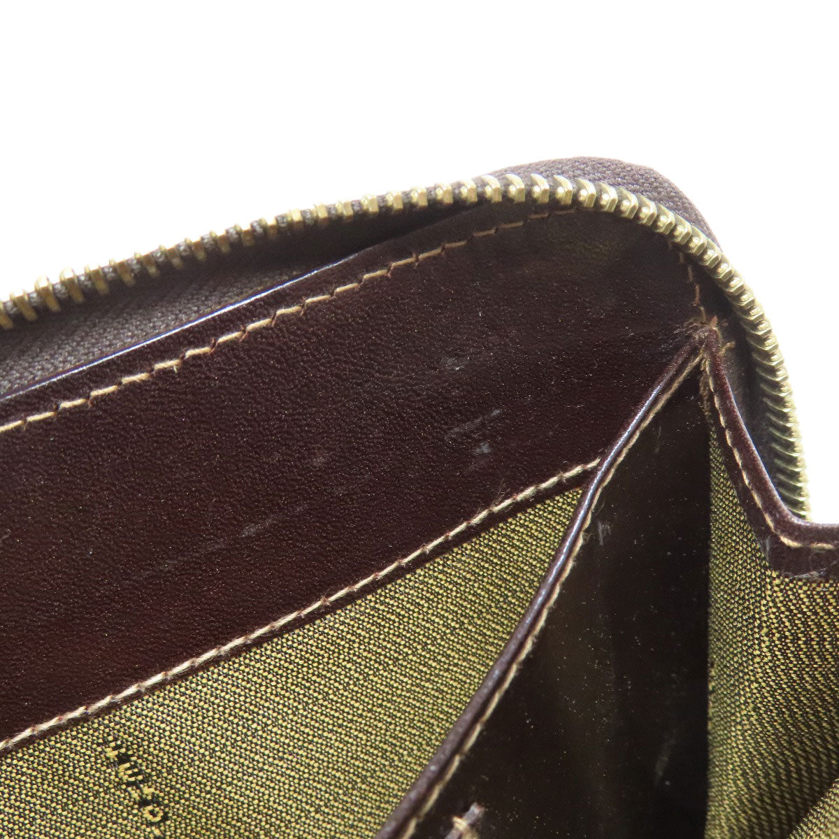 FENDI Handbag canvas Brown Zucca Pattern