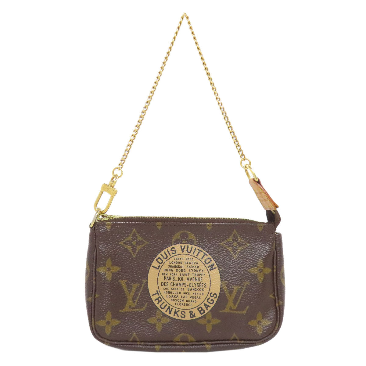 LOUIS VUITTON Accessory pouch M60153 Monogram canvas Brown Mini Pochettes/Accessoires T&B