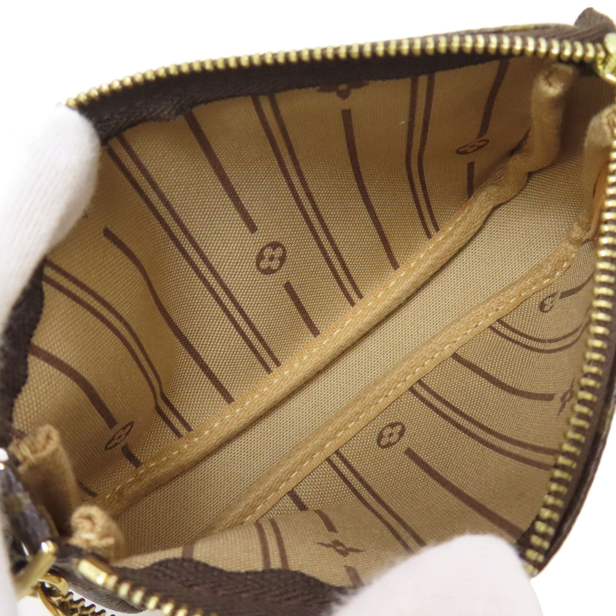 LOUIS VUITTON Accessory pouch M60153 Monogram canvas Brown Mini Pochettes/Accessoires T&B