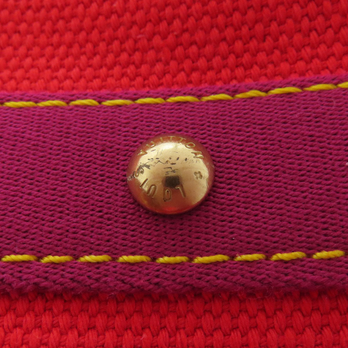 LOUIS VUITTON Handbag M40037 canvas Red Antigua Line Kava PM