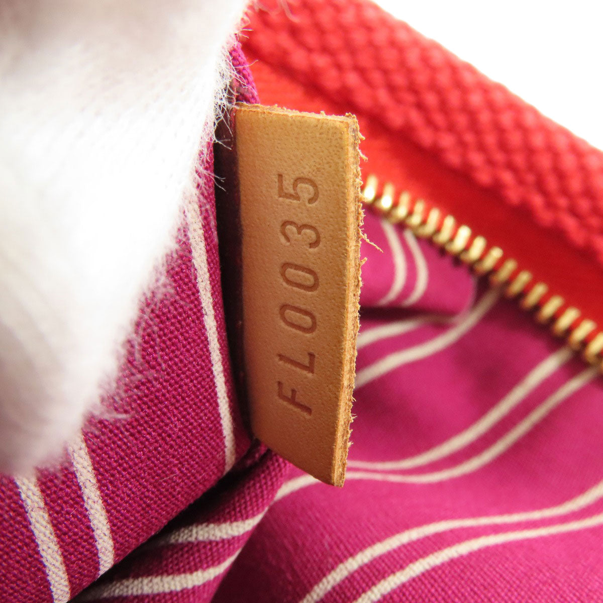 LOUIS VUITTON Handbag M40037 canvas Red Antigua Line Kava PM