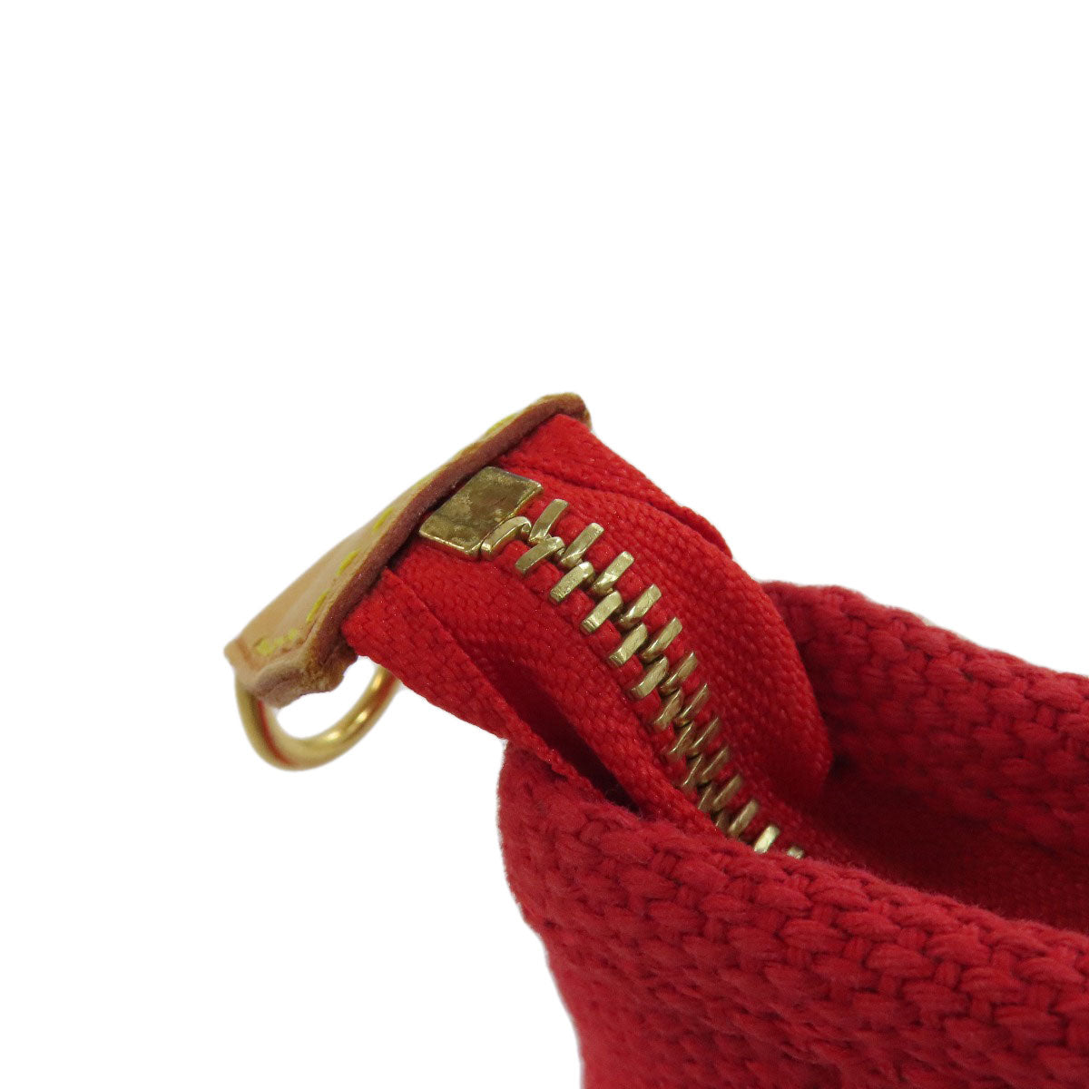 LOUIS VUITTON Handbag M40037 canvas Red Antigua Line Kava PM