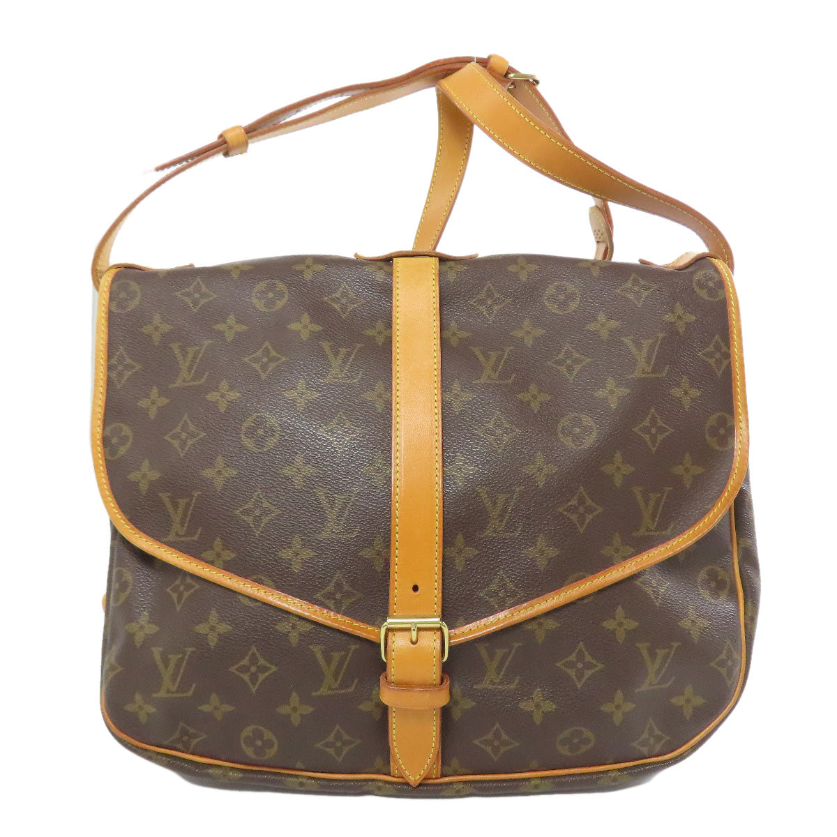 LOUIS VUITTON Shoulder Bag M42254 Monogram canvas Brown Samuel 35