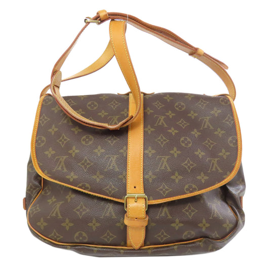 LOUIS VUITTON Shoulder Bag M42254 Monogram canvas Brown Samuel 35