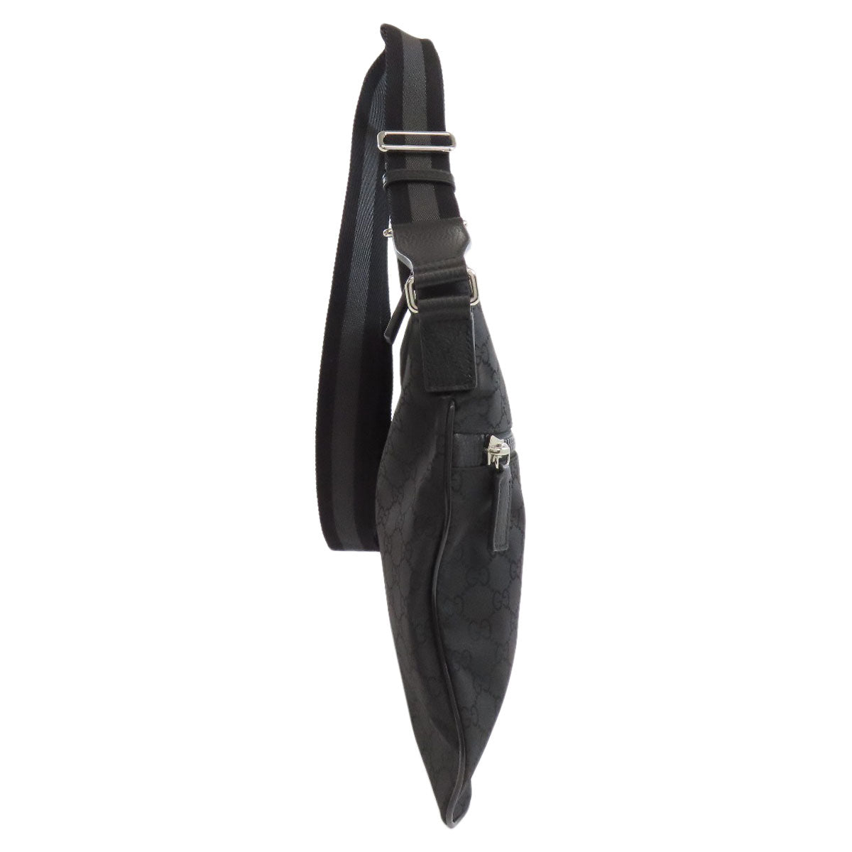 GUCCI Shoulder Bag 509639 Nylon black GG