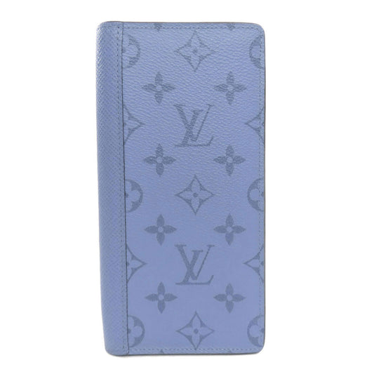 LOUIS VUITTON Long Wallet Purse M30757 Taigalama blue Portefeuille Blaza