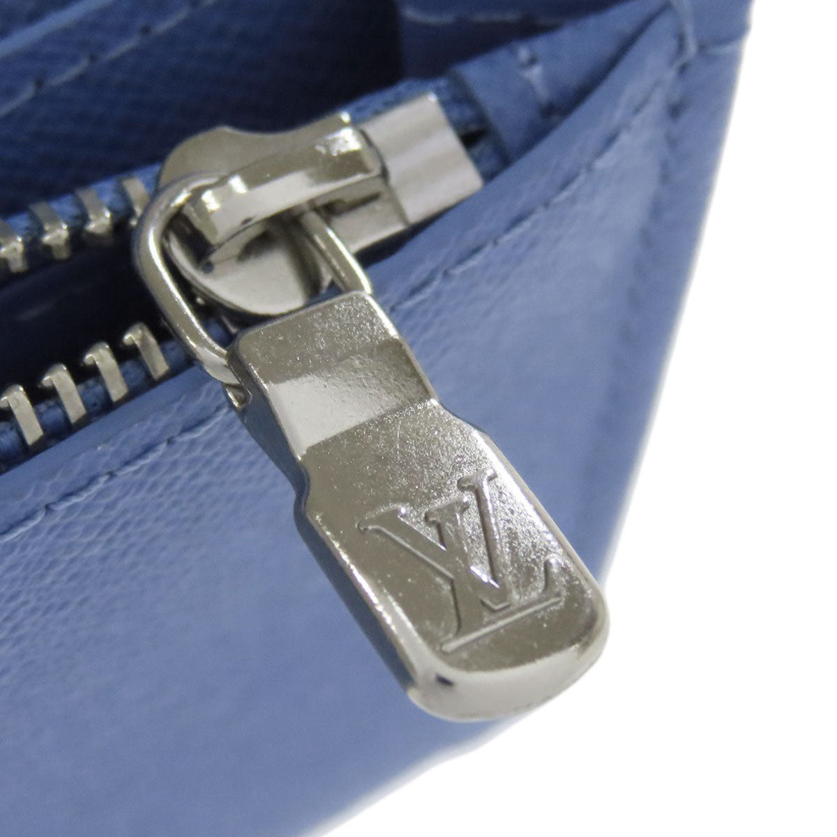 LOUIS VUITTON Long Wallet Purse M30757 Taigalama blue Portefeuille Blaza
