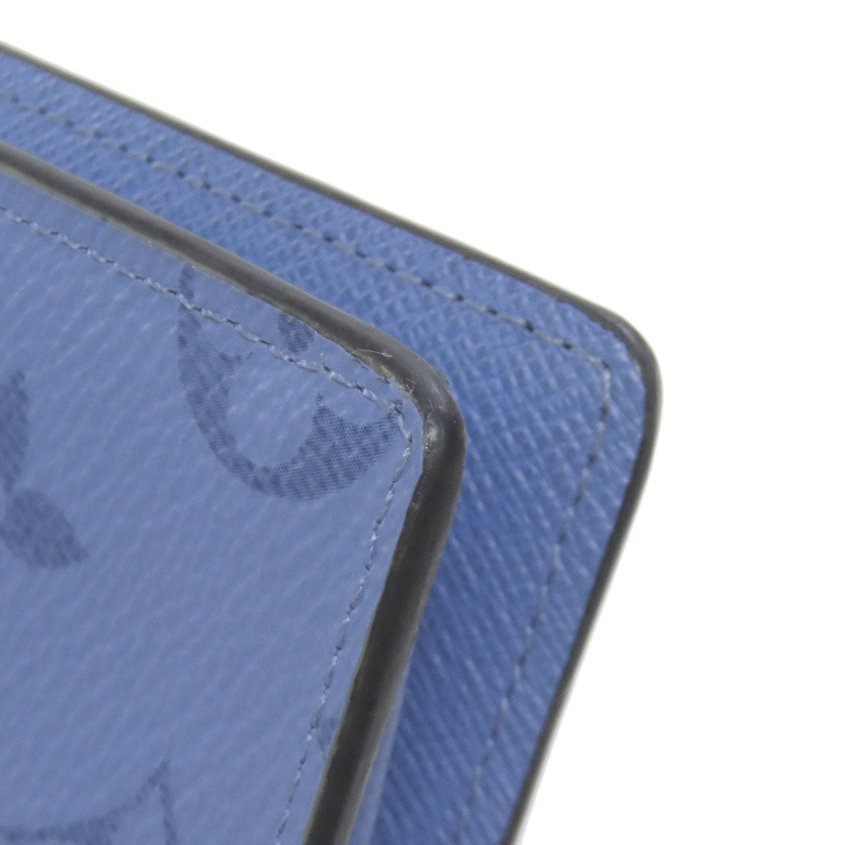LOUIS VUITTON Long Wallet Purse M30757 Taigalama blue Portefeuille Blaza