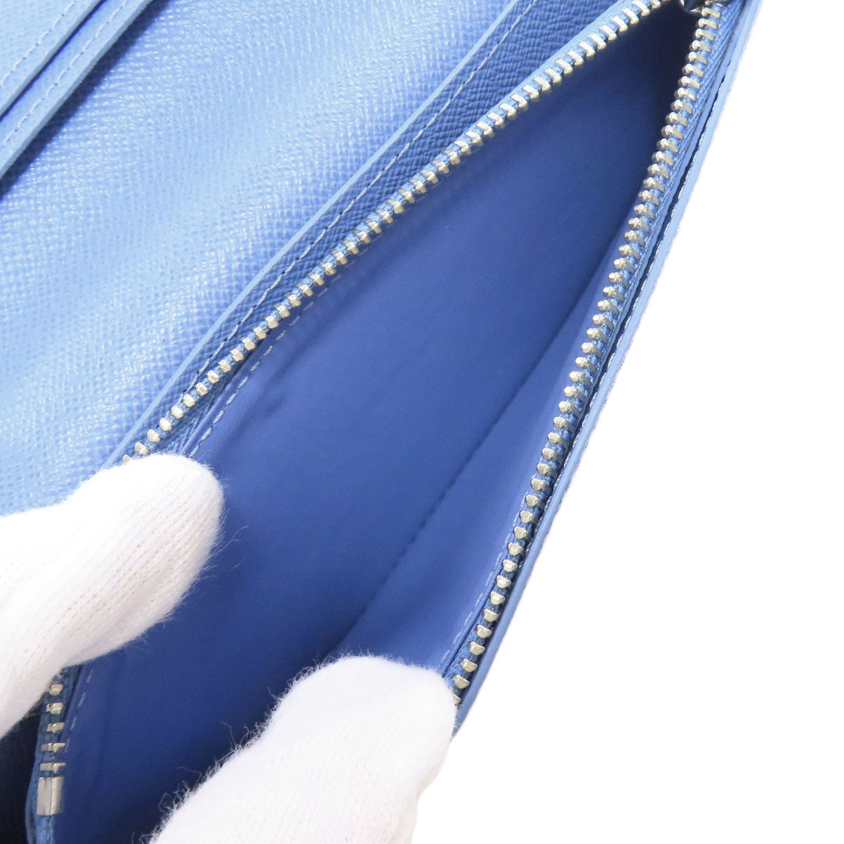 LOUIS VUITTON Long Wallet Purse M30757 Taigalama blue Portefeuille Blaza