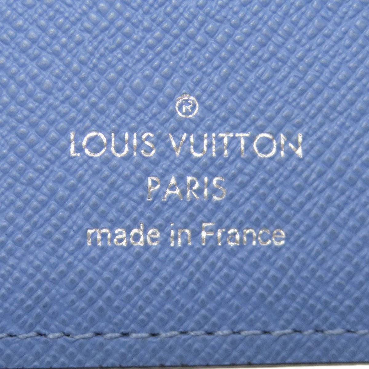 LOUIS VUITTON Long Wallet Purse M30757 Taigalama blue Portefeuille Blaza