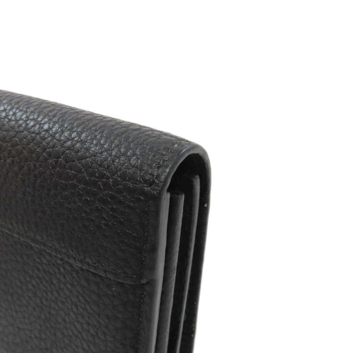 LOUIS VUITTON Long Wallet Purse M64551 Calfskin black Portefeuille Capsine