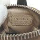 PRADA Accessory pouch Nylon beige logoMetal