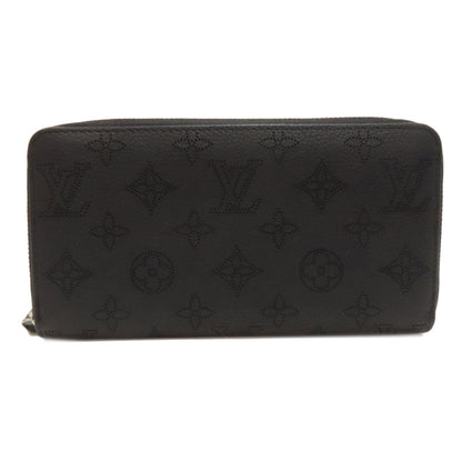 LOUIS VUITTON Long Wallet Purse M61867 Mahina leather black Zippy wallet