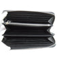PRADA Long Wallet Purse Safiano black Zip Around