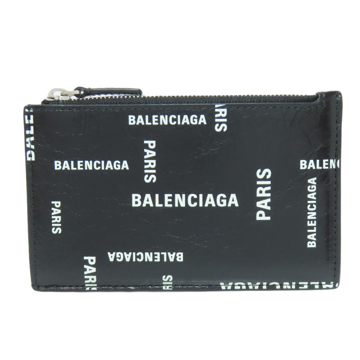 BALENCIAGA Coin case 640535 leather black Coin Card Case