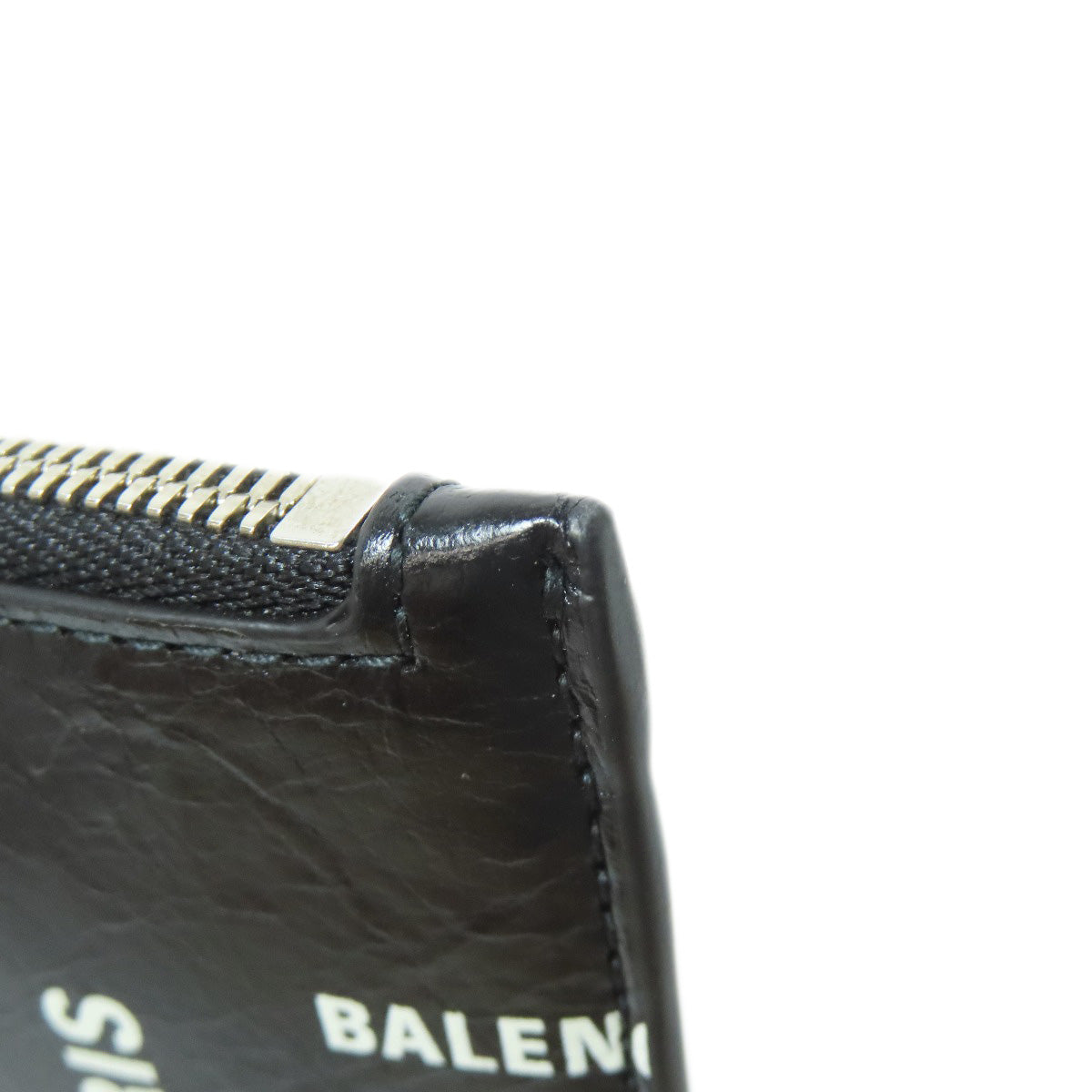 BALENCIAGA Coin case 640535 leather black Coin Card Case