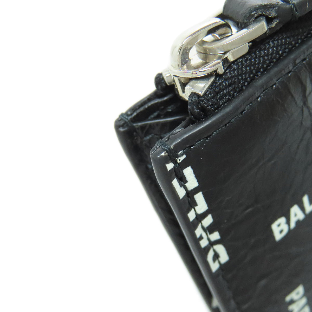 BALENCIAGA Coin case 640535 leather black Coin Card Case