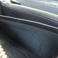 FENDI Long Wallet Purse leather black Zip Around